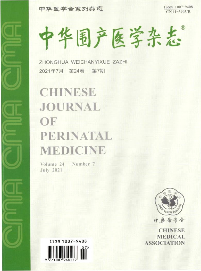 中华围产医学封面